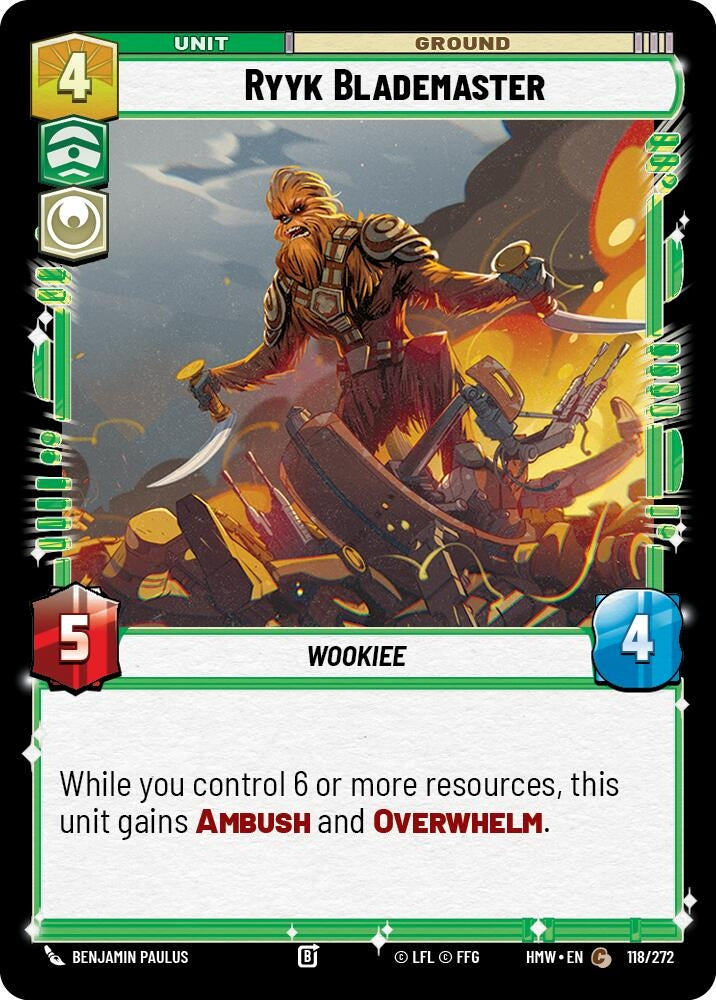Image for Ryyk Blademaster (118/272) (Homeworlds) (HMW) - Star Wars: Unlimited