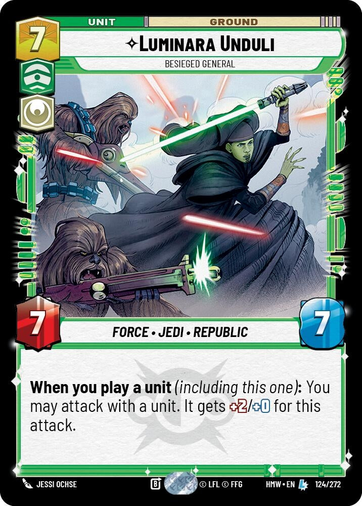 Image for Luminara Unduli - Besieged General (124/272) (Homeworlds) (HMW) - Star Wars: Unlimited