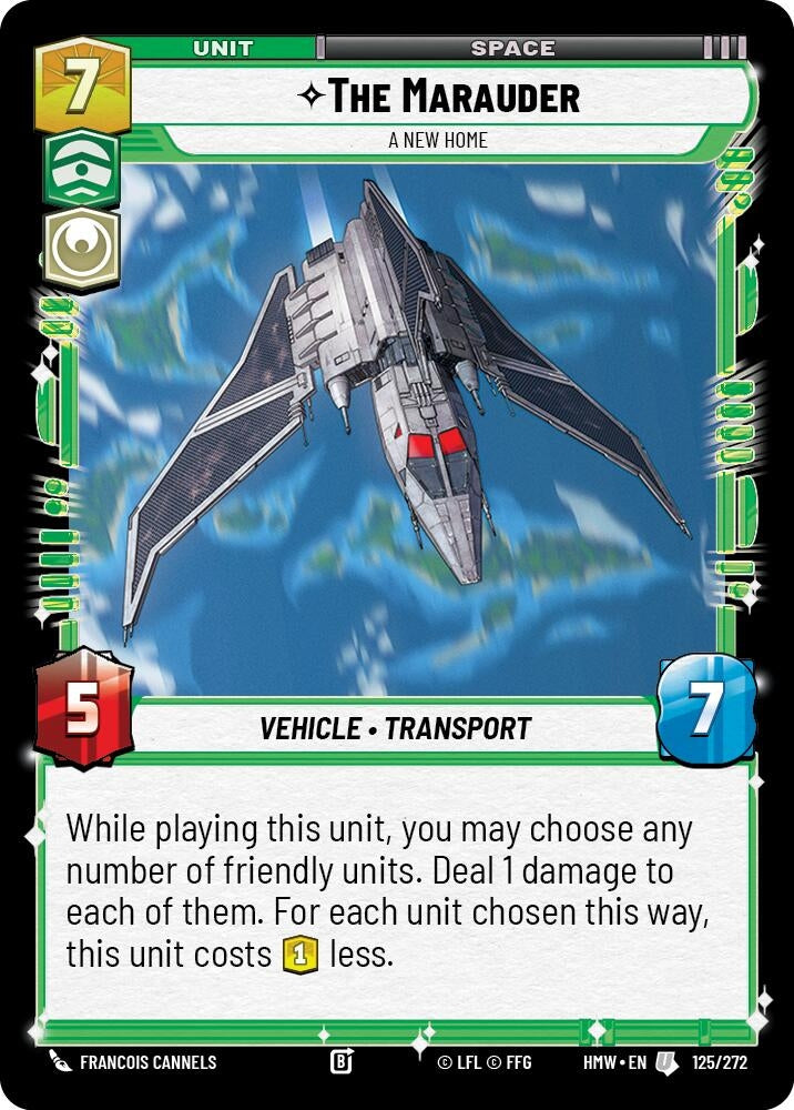 Image for The Marauder - A New Home (125/272) (Homeworlds) (HMW) - Star Wars: Unlimited