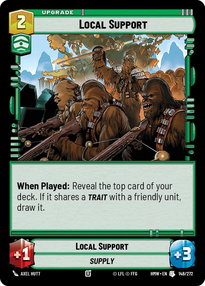 Image for Local Support (148/272) (Homeworlds) (HMW) - Star Wars: Unlimited