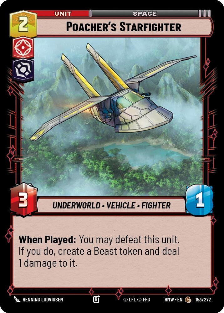 Image for Poacher's Starfighter (153/272) (Homeworlds) (HMW) - Star Wars: Unlimited