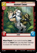 Image for Adamant Ewoks (177/272) (Homeworlds) (HMW) - Star Wars: Unlimited