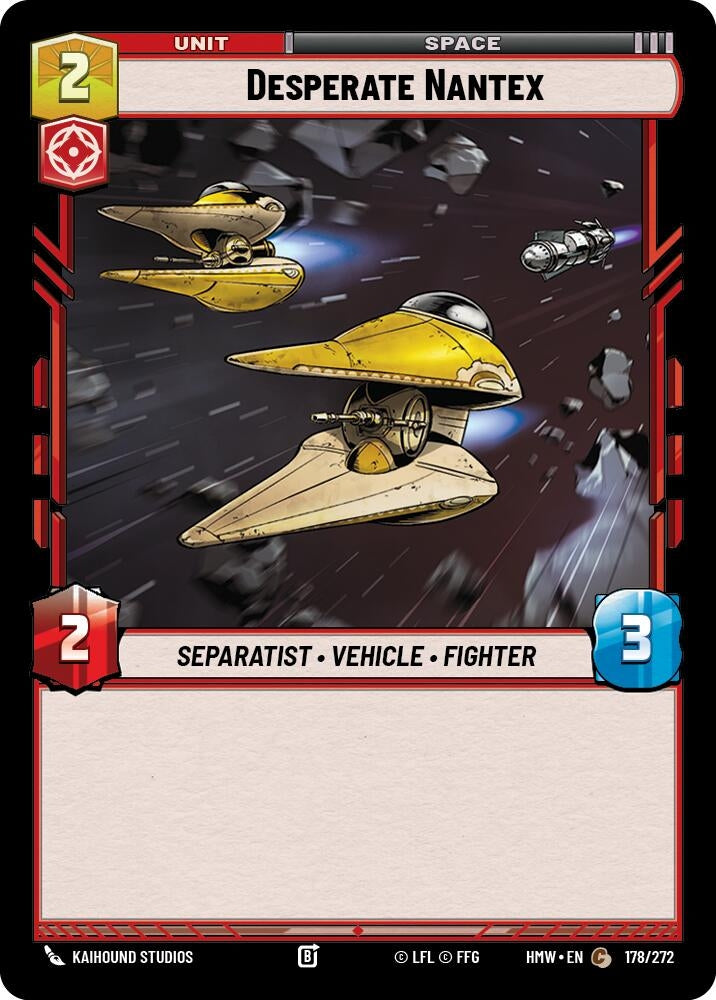 Image for Desperate Nantex (178/272) (Homeworlds) (HMW) - Star Wars: Unlimited