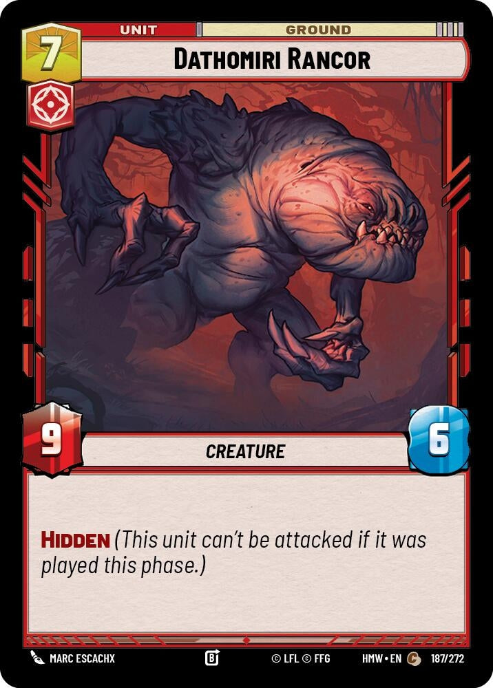 Image for Dathomiri Rancor (187/272) (Homeworlds) (HMW) - Star Wars: Unlimited