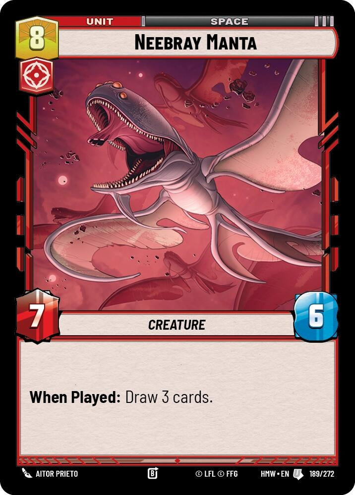 Image for Neebray Manta (189/272) (Homeworlds) (HMW) - Star Wars: Unlimited