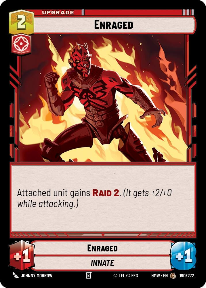 Image for Enraged (190/272) (Homeworlds) (HMW) - Star Wars: Unlimited