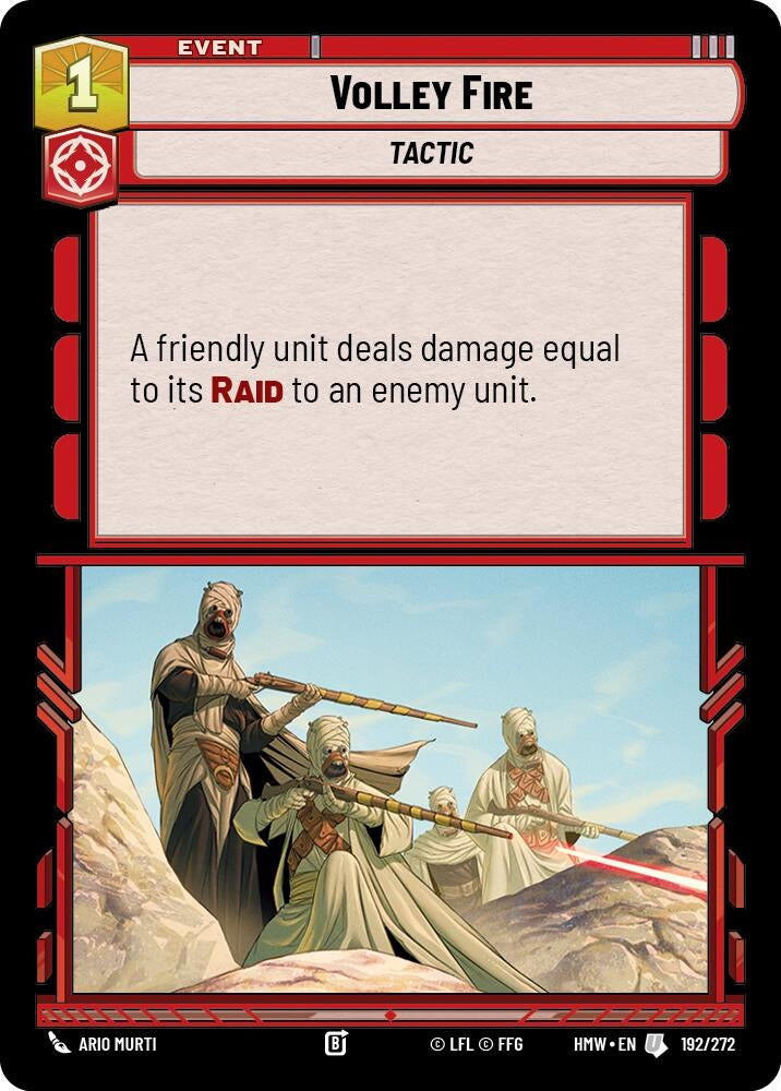 Image for Volley Fire (192/272) (Homeworlds) (HMW) - Star Wars: Unlimited