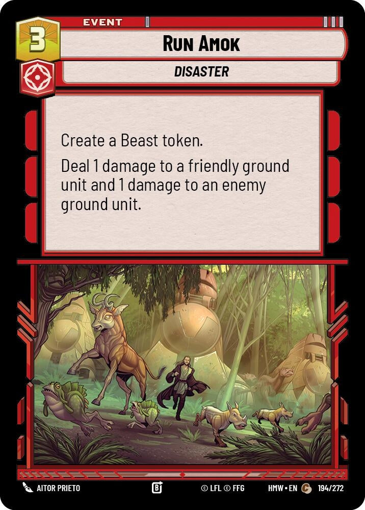 Image for Run Amok (194/272) (Homeworlds) (HMW) - Star Wars: Unlimited