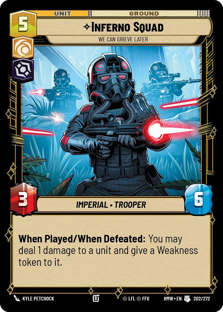 Image for Inferno Squad - We Can Grieve Later (202/272) (Homeworlds) (HMW) - Star Wars: Unlimited