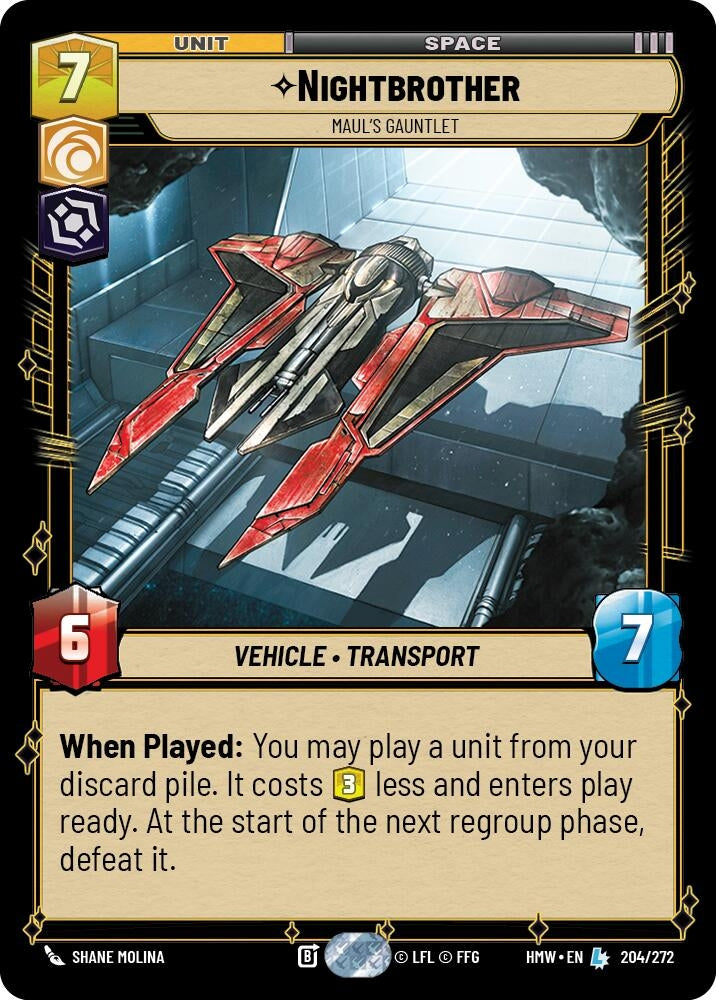 Image for Nightbrother - Maul's Gauntlet (204/272) (Homeworlds) (HMW) - Star Wars: Unlimited