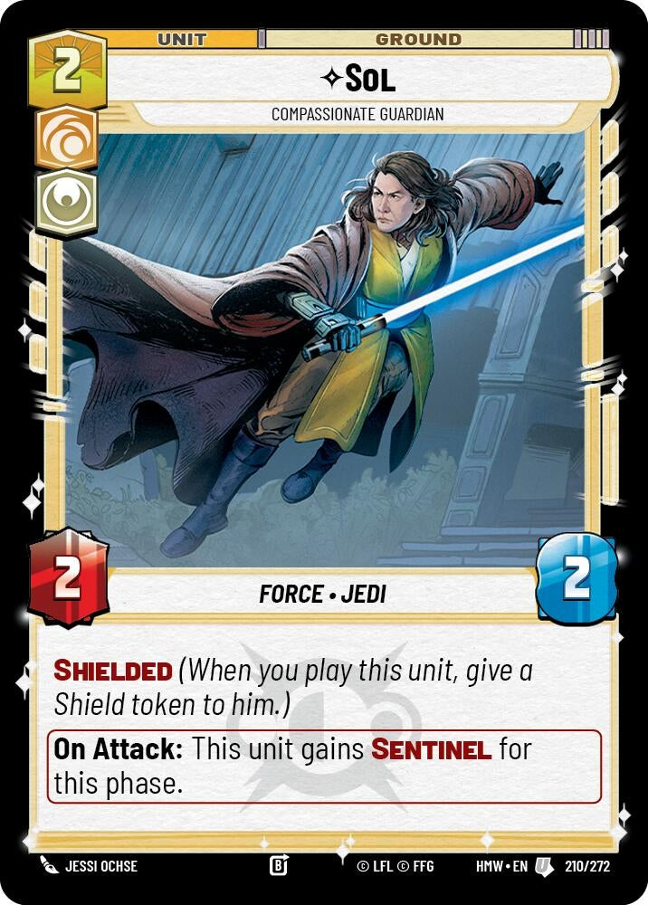 Image for Sol - Compassionate Guardian (210/272) (Homeworlds) (HMW) - Star Wars: Unlimited