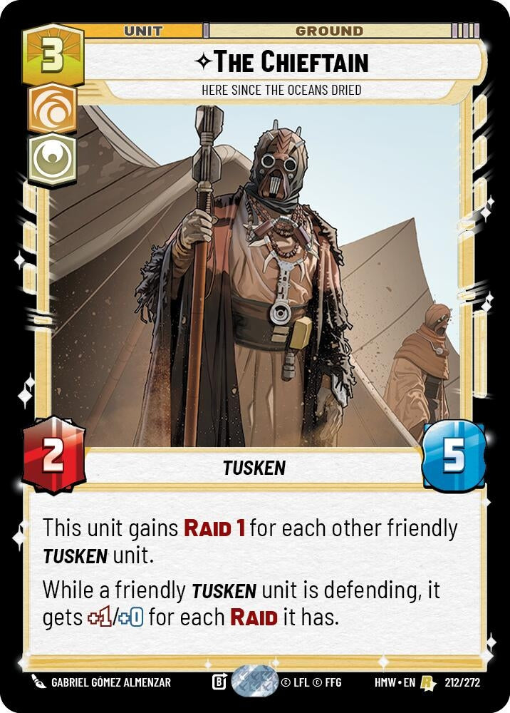 Image for The Chieftain - Here Since the Oceans Dried (212/272) (Homeworlds) (HMW) - Star Wars: Unlimited
