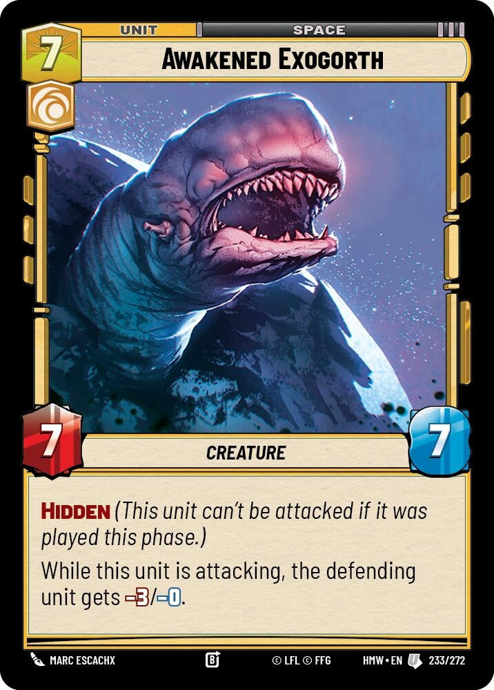 Image for Awakened Exogorth (233/272) (Homeworlds) (HMW) - Star Wars: Unlimited