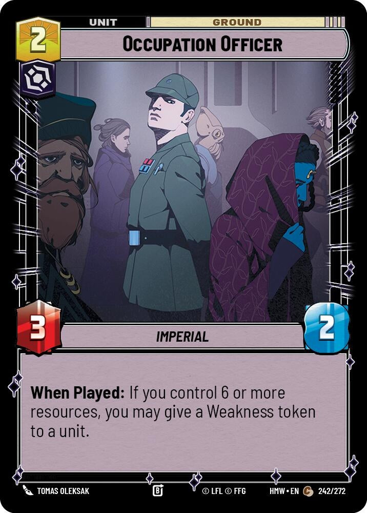 Image for Occupation Officer (242/272) (Homeworlds) (HMW) - Star Wars: Unlimited