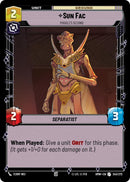 Image for Sun Fac - Poggle's Second (243/272) (Homeworlds) (HMW) - Star Wars: Unlimited