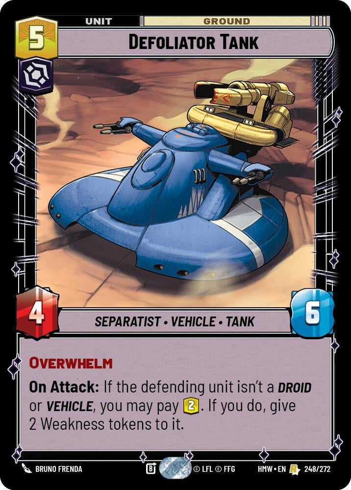 Image for Defoliator Tank (248/272) (Homeworlds) (HMW) - Star Wars: Unlimited