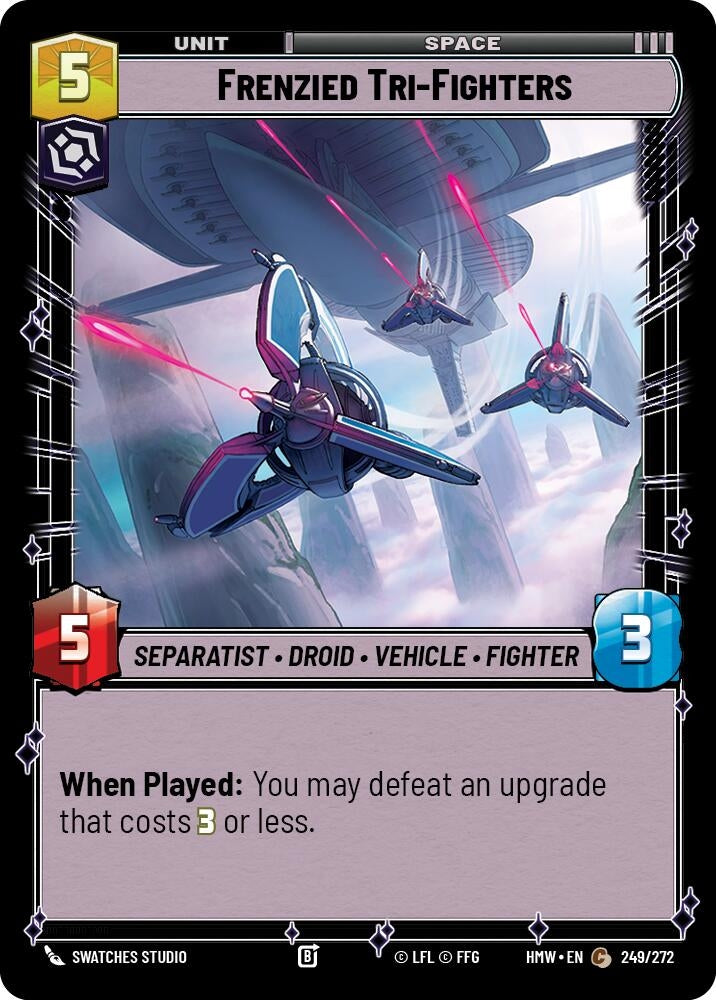Image for Frenzied Tri-Fighters (249/272) (Homeworlds) (HMW) - Star Wars: Unlimited
