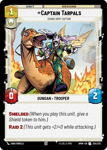 Image for Captain Tarpals - Grand Army Captain (254/272) (Homeworlds) (HMW) - Star Wars: Unlimited