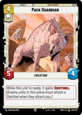 Image for Pack Guardian (259/272) (Homeworlds) (HMW) - Star Wars: Unlimited