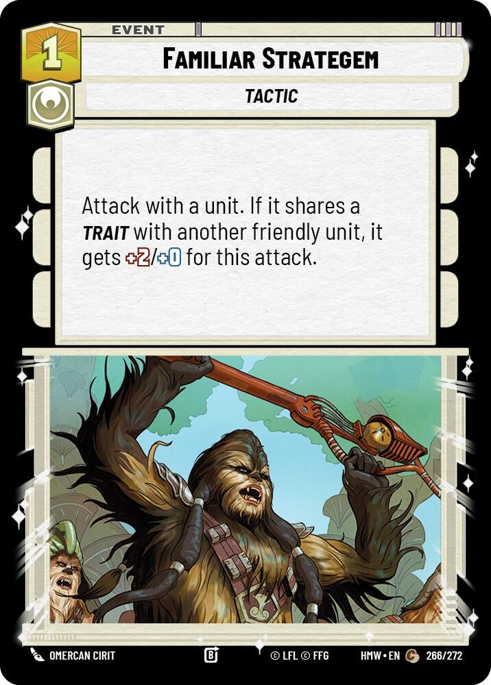 Image for Familiar Strategem (266/272) (Homeworlds) (HMW) - Star Wars: Unlimited