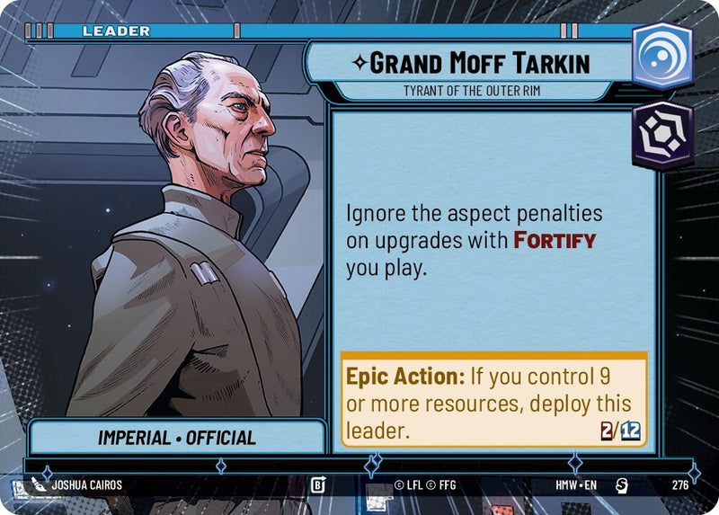 Image for Grand Moff Tarkin - Tyrant of the Outer Rim (Hyperspace) (276) (Homeworlds) (HMW) - Star Wars: Unlimited
