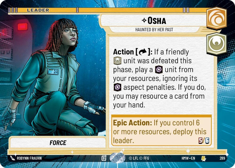 Image for Osha - Haunted By Her Past (Hyperspace) (289) (Homeworlds) (HMW) - Star Wars: Unlimited