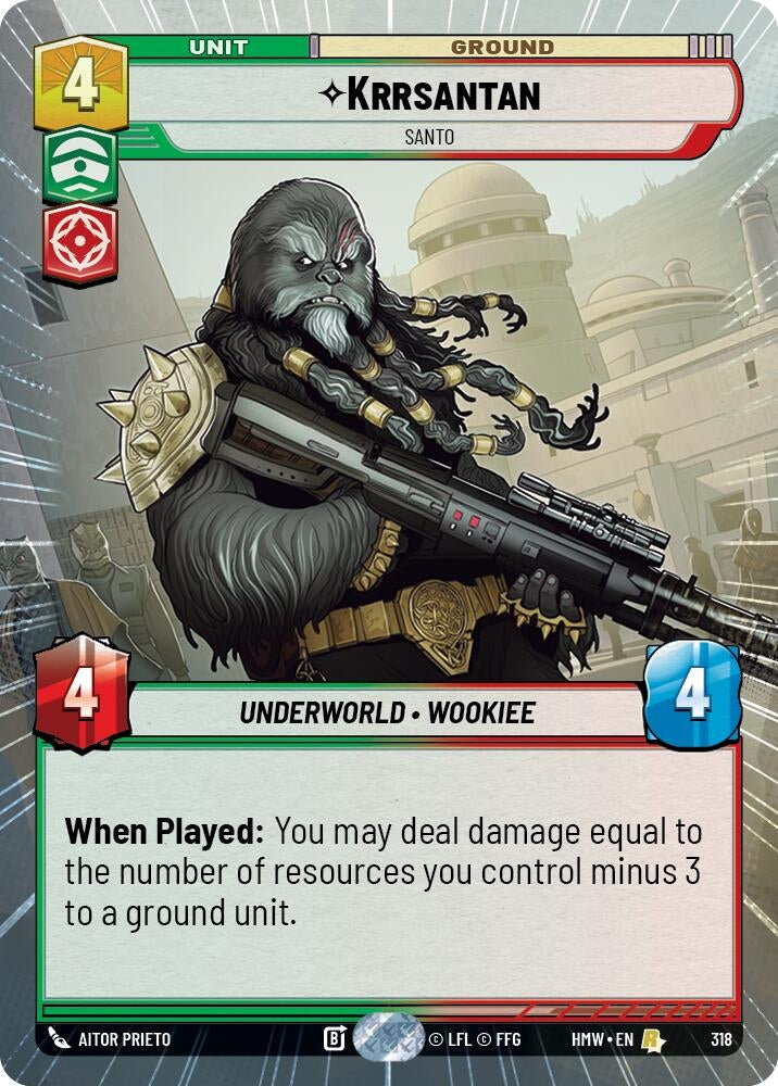 Image for Krrsantan - Santo (Hyperspace) (318) (Homeworlds) (HMW) - Star Wars: Unlimited