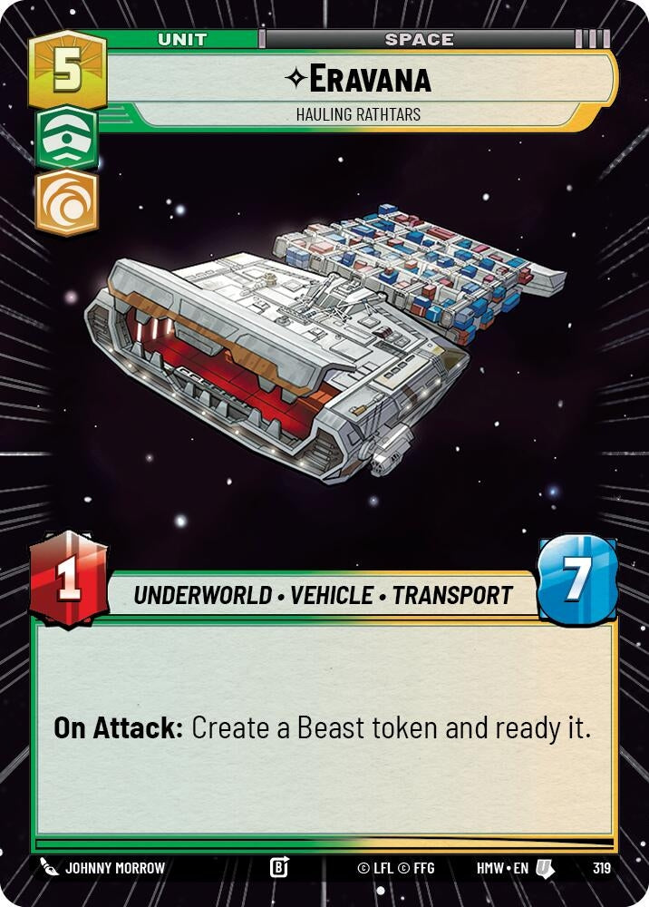 Image for Eravana - Hauling Rathtars (Hyperspace) (319) (Homeworlds) (HMW) - Star Wars: Unlimited