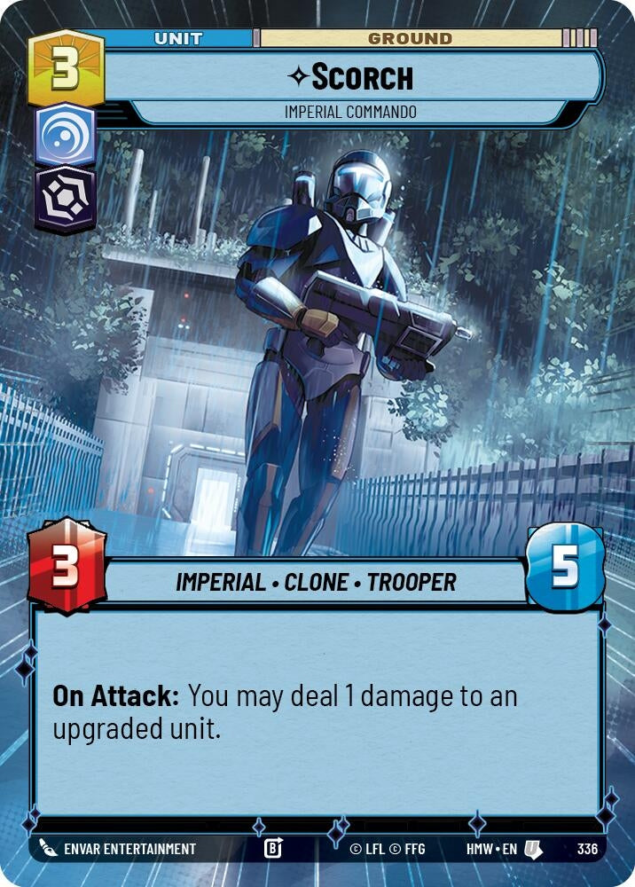 Image for Scorch - Imperial Commando (Hyperspace) (336) (Homeworlds) (HMW) - Star Wars: Unlimited