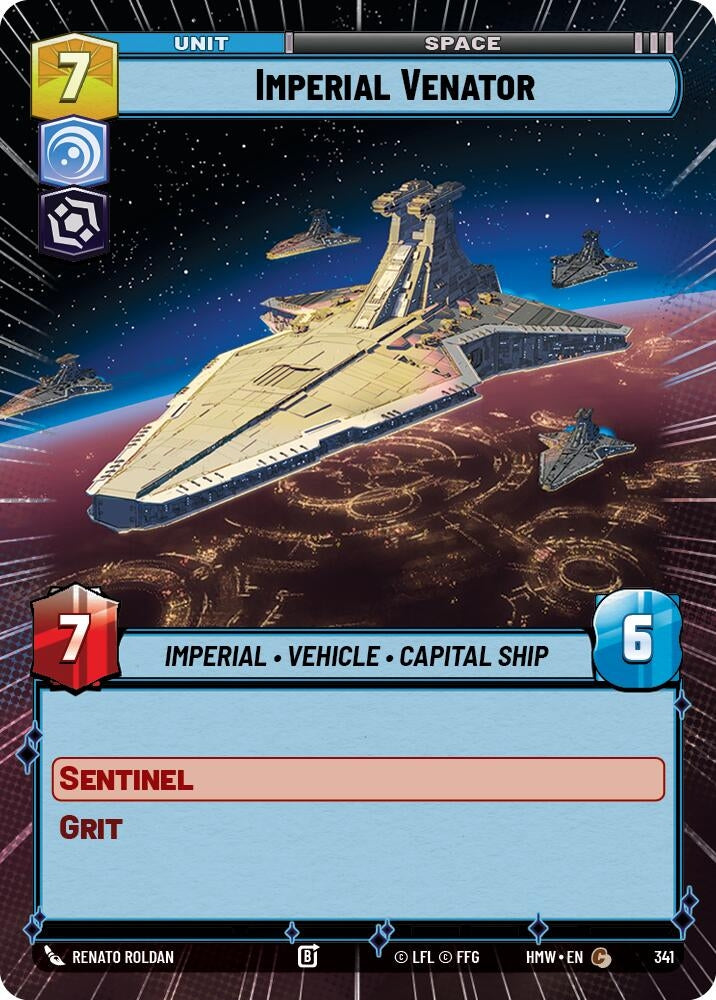 Image for Imperial Venator (Hyperspace) (341) (Homeworlds) (HMW) - Star Wars: Unlimited
