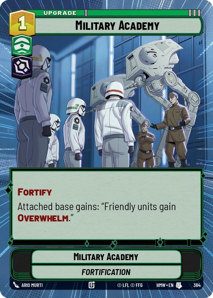 Image for Military Academy (Hyperspace) (384) (Homeworlds) (HMW) - Star Wars: Unlimited