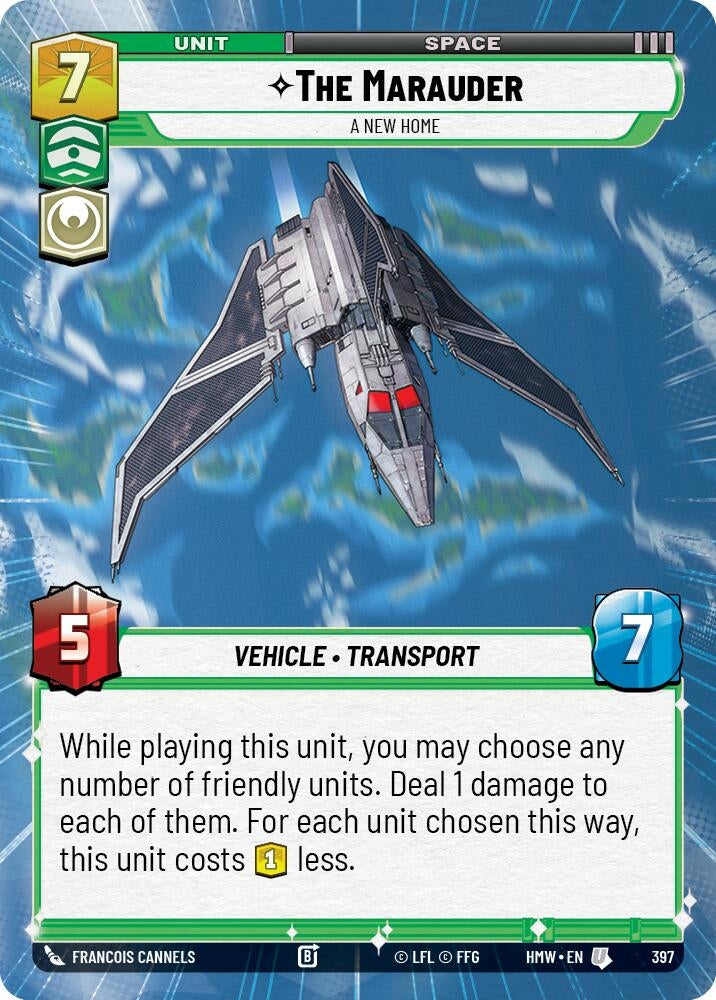 Image for The Marauder - A New Home (Hyperspace) (397) (Homeworlds) (HMW) - Star Wars: Unlimited