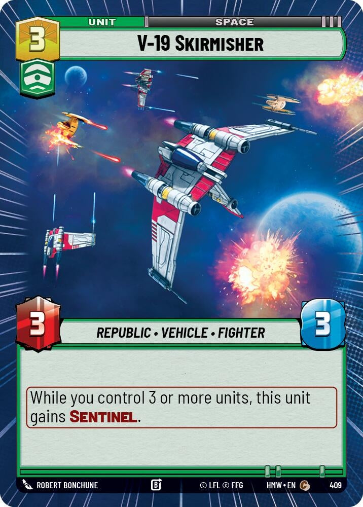 Image for V-19 Skirmisher (Hyperspace) (409) (Homeworlds) (HMW) - Star Wars: Unlimited