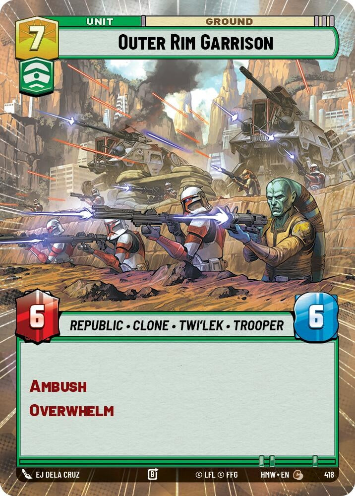 Image for Outer Rim Garrison (Hyperspace) (418) (Homeworlds) (HMW) - Star Wars: Unlimited