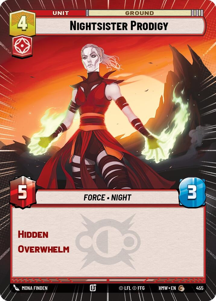 Image for Nightsister Prodigy (Hyperspace) (455) (Homeworlds) (HMW) - Star Wars: Unlimited