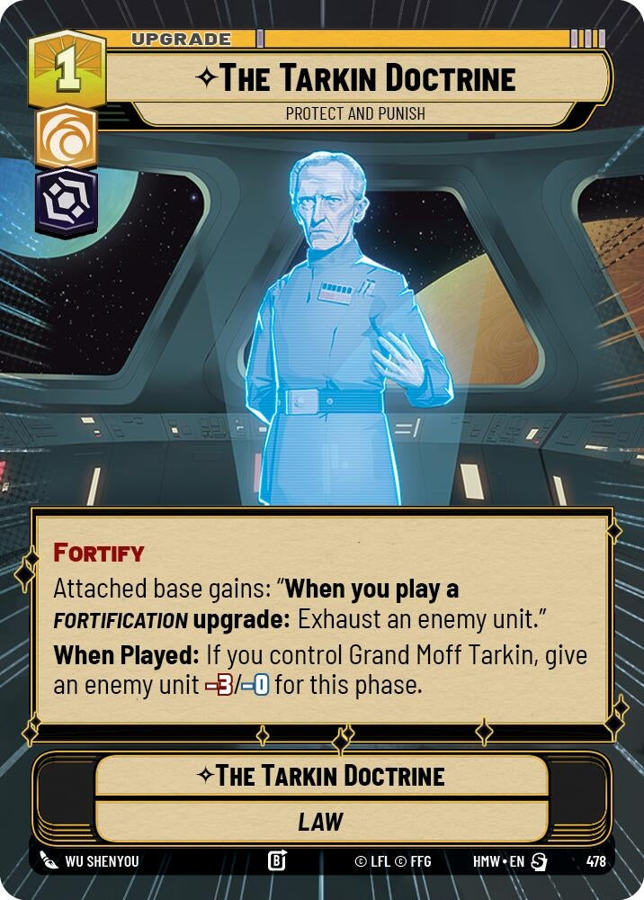 Image for The Tarkin Doctrine - Protect and Punish (Hyperspace) (478) (Homeworlds) (HMW) - Star Wars: Unlimited