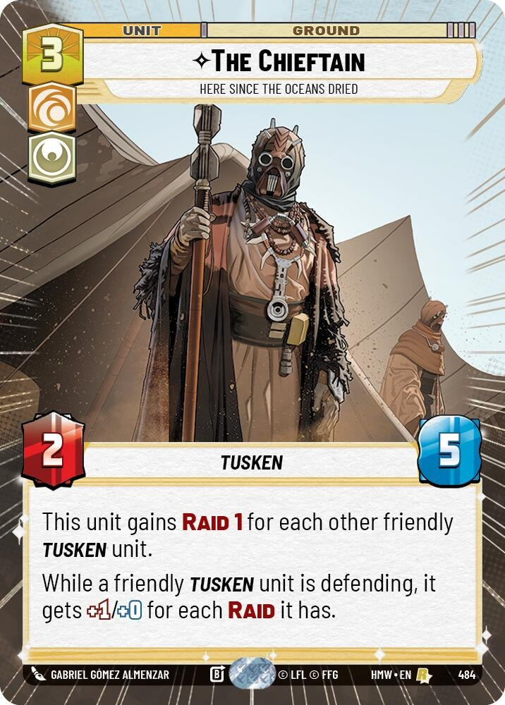 Image for The Chieftain - Here Since the Oceans Dried (Hyperspace) (484) (Homeworlds) (HMW) - Star Wars: Unlimited