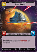 Image for Pyke Sarisa (Hyperspace) (518) (Homeworlds) (HMW) - Star Wars: Unlimited