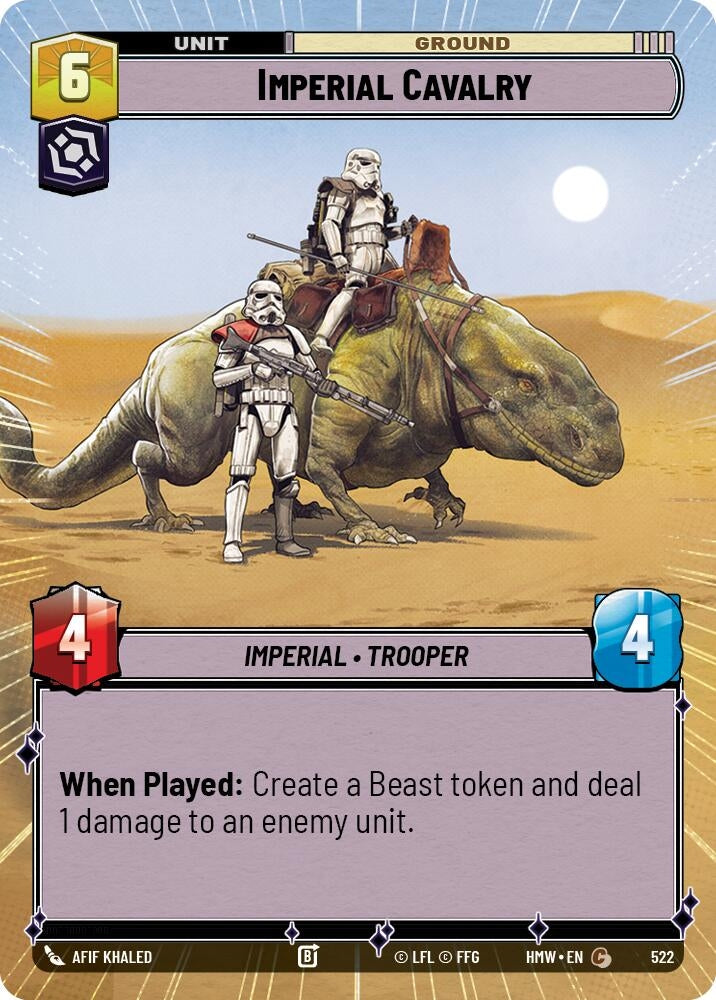 Image for Imperial Cavalry (Hyperspace) (522) (Homeworlds) (HMW) - Star Wars: Unlimited