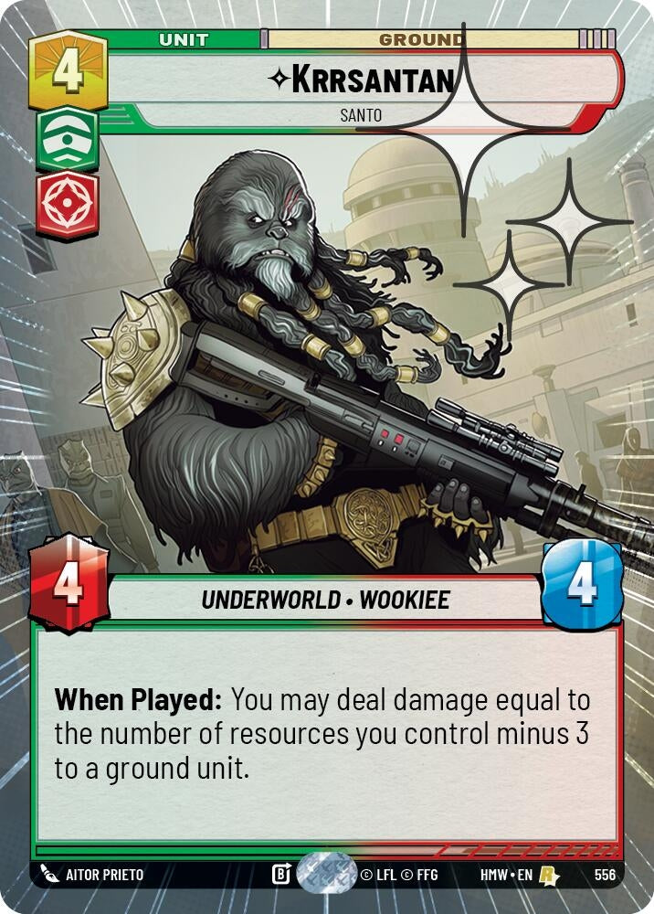 Image for Krrsantan - Santo (Hyperspace Foil) (556) (Homeworlds) (HMW) - Star Wars: Unlimited