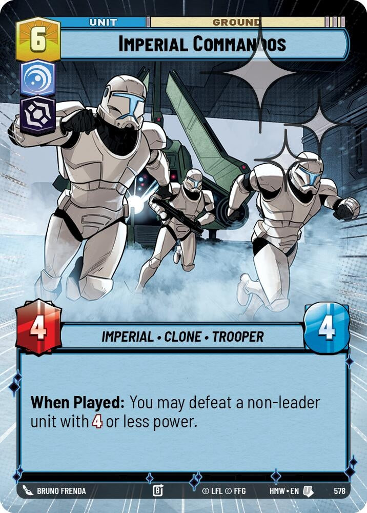 Image for Imperial Commandos (Hyperspace Foil) (578) (Homeworlds) (HMW) - Star Wars: Unlimited