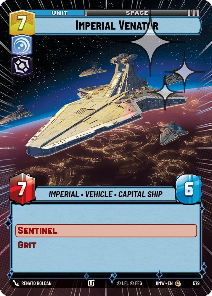 Image for Imperial Venator (Hyperspace Foil) (579) (Homeworlds) (HMW) - Star Wars: Unlimited