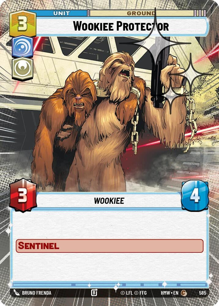 Image for Wookiee Protector (Hyperspace Foil) (585) (Homeworlds) (HMW) - Star Wars: Unlimited