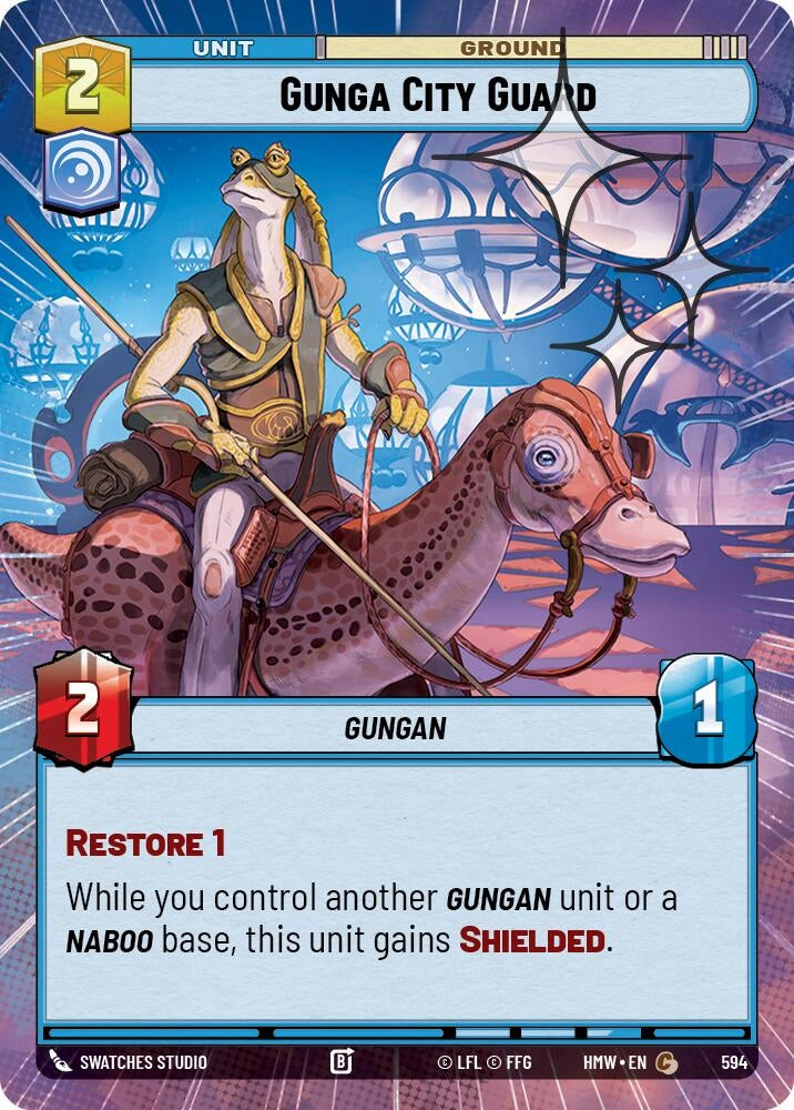 Image for Gunga City Guard (Hyperspace Foil) (594) (Homeworlds) (HMW) - Star Wars: Unlimited