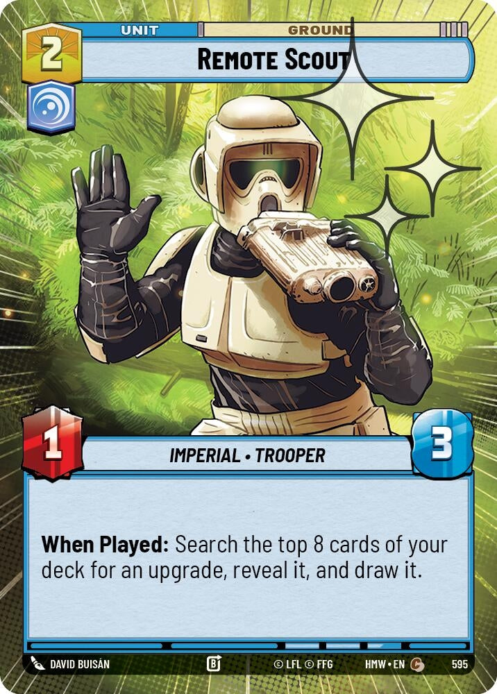 Image for Remote Scout (Hyperspace Foil) (595) (Homeworlds) (HMW) - Star Wars: Unlimited