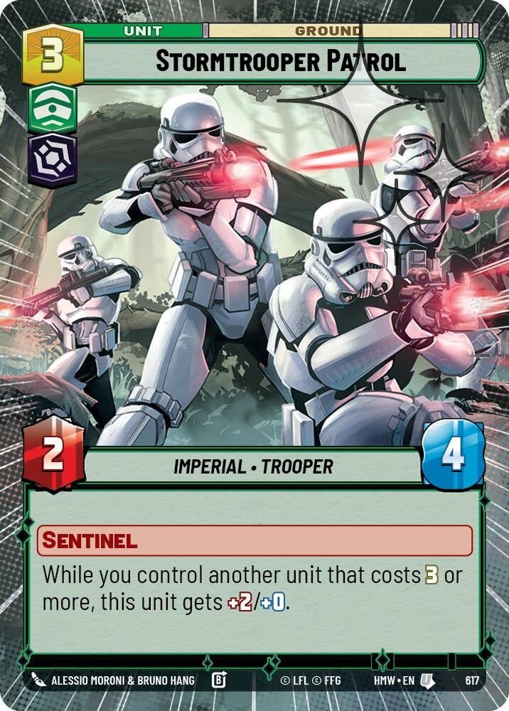 Image for Stormtrooper Patrol (Hyperspace Foil) (617) (Homeworlds) (HMW) - Star Wars: Unlimited
