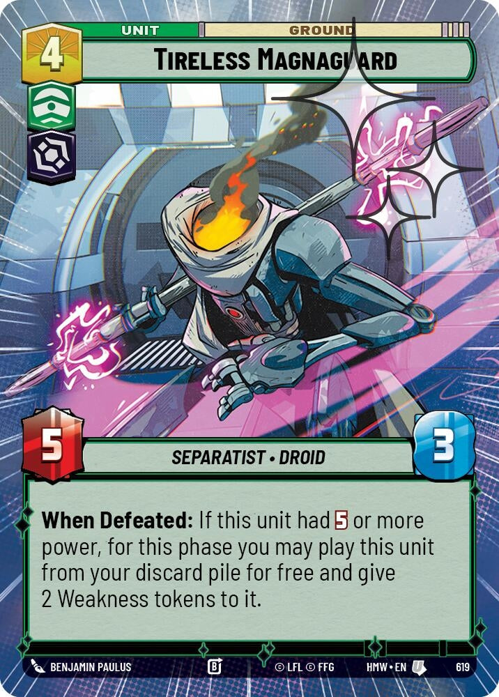 Image for Tireless Magnaguard (Hyperspace Foil) (619) (Homeworlds) (HMW) - Star Wars: Unlimited