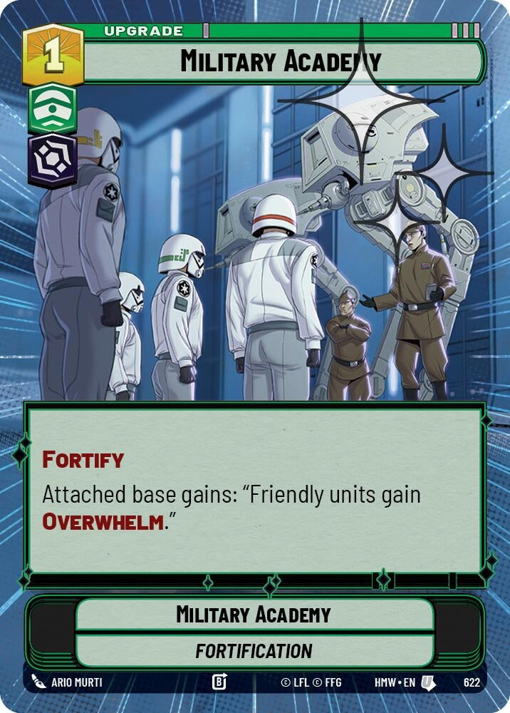Image for Military Academy (Hyperspace Foil) (622) (Homeworlds) (HMW) - Star Wars: Unlimited