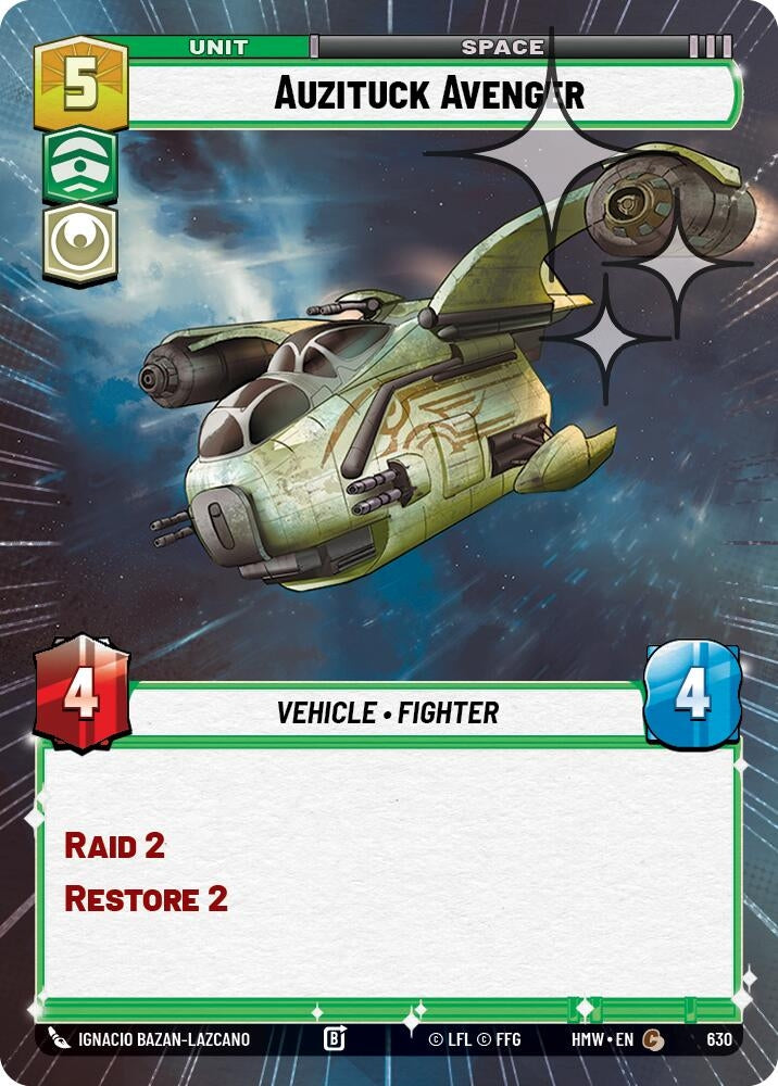 Image for Auzituck Avenger (Hyperspace Foil) (630) (Homeworlds) (HMW) - Star Wars: Unlimited