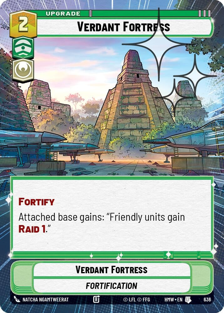 Image for Verdant Fortress (Hyperspace Foil) (636) (Homeworlds) (HMW) - Star Wars: Unlimited